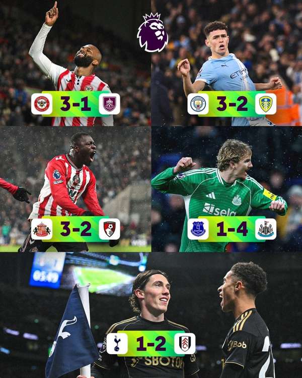 英超火力全开！单日5场狂轰22球，曼城热刺双双翻车