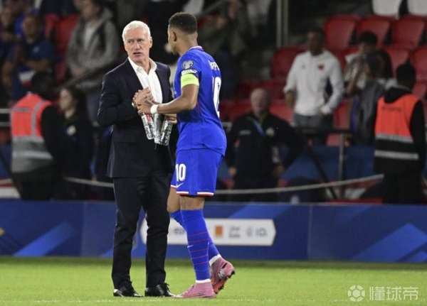 德尚谈姆巴佩：天才前锋需要"合理自私"，队长担当超越球场数据